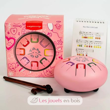 Tambor de lengüeta 8 notas rosa JCTMB06P Tambú 3