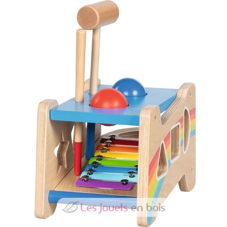 Banco martillo y clasificador de formas con xilófono GK58304 Goki 6