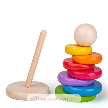 Apilador de arco iris BJ-BB098 Bigjigs Toys 3