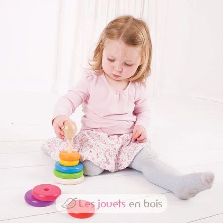 Apilador de arco iris BJ-BB098 Bigjigs Toys 12