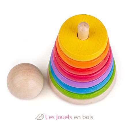 Apilador de arco iris BJ-BB098 Bigjigs Toys 14