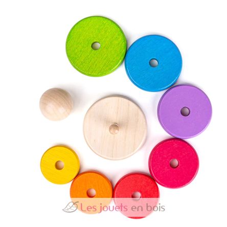Apilador de arco iris BJ-BB098 Bigjigs Toys 2
