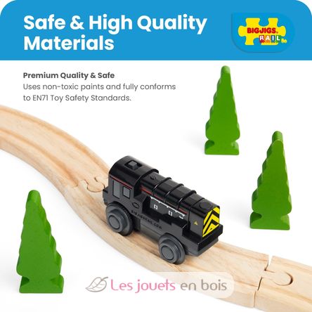 Locomotora de maniobras a pilas BJT311 Bigjigs Toys 7
