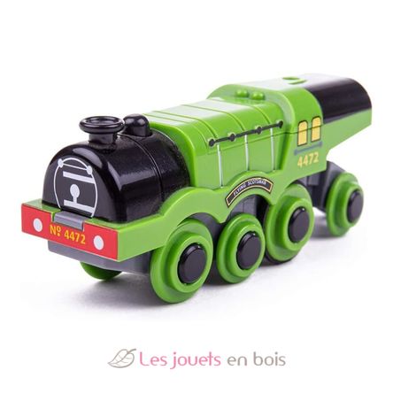 Locomotora Flying Scotsman a pilas BJT306 Bigjigs Toys 2