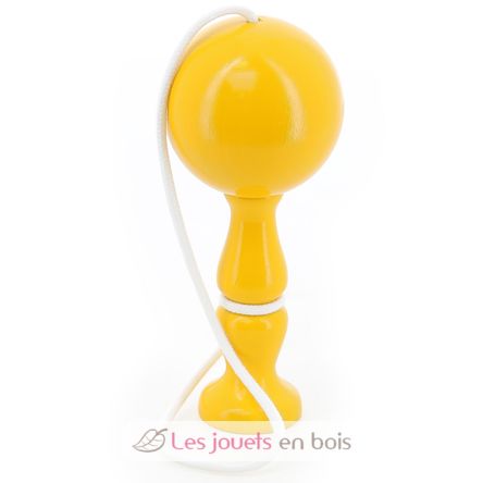 Bilboquet de madera maciza amarillo V7203Y Vilac 1