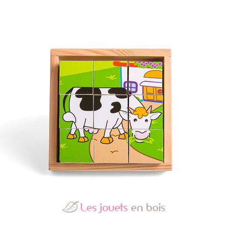 Rompecabezas de cubo Animales BJ536 Bigjigs Toys 2