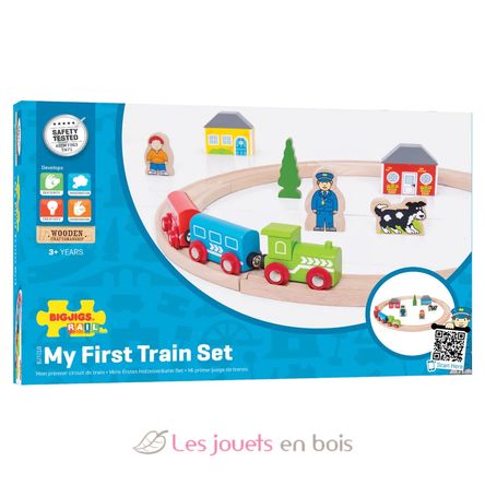 Mi primer juego de trenes BJT010 Bigjigs Toys 6