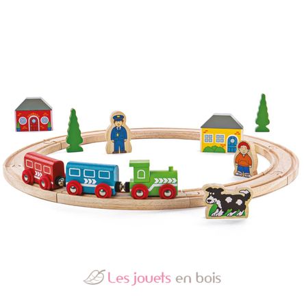 Mi primer juego de trenes BJT010 Bigjigs Toys 1