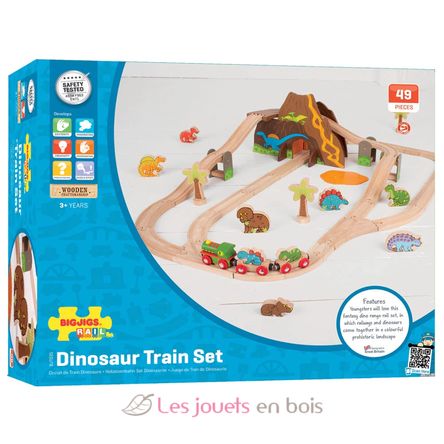 Juego de tren Dinosaurio BJT035 Bigjigs Toys 9