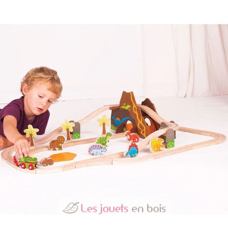 Juego de tren Dinosaurio BJT035 Bigjigs Toys 8