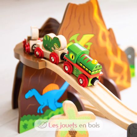 Juego de tren Dinosaurio BJT035 Bigjigs Toys 5