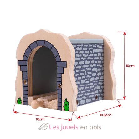 Túnel piedra gris BJT120 Bigjigs Toys 4