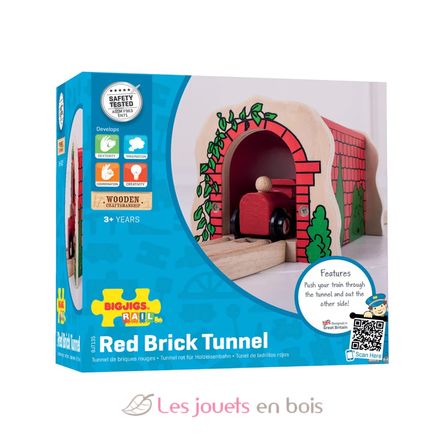 Túnel ladrillos rojos BJT135 Bigjigs Toys 3