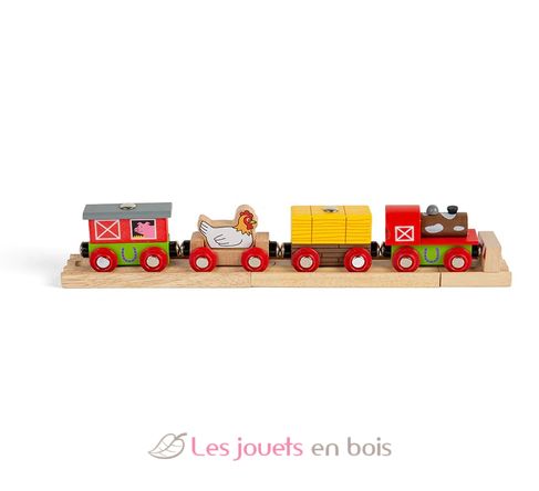 Tren de madera Granja BJT466 Bigjigs Toys 2