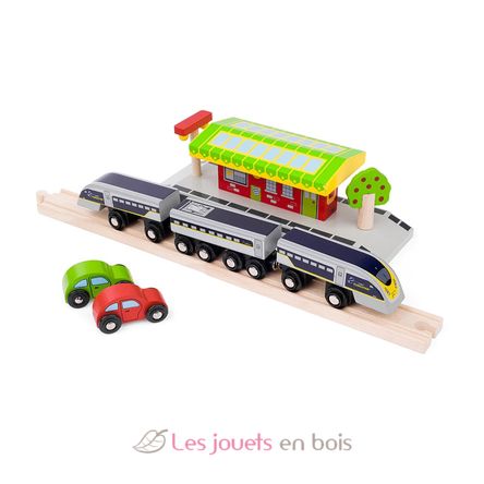 Tren Eurostar e320 BJT476 Bigjigs Toys 7