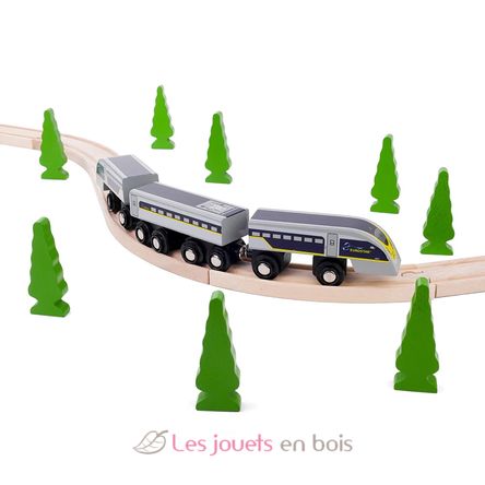 Tren Eurostar e320 BJT476 Bigjigs Toys 6