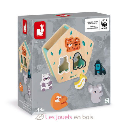 Caja de formas Animales de madera J08612 Janod 6