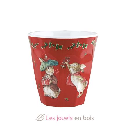 Vaso Peter Rabbit Navidad rojo PJ-BP715N Petit Jour 2