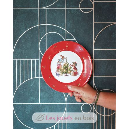 Plato Peter Rabbit Navidad con Jeannot 20 cm PJ-BP925N Petit Jour 2
