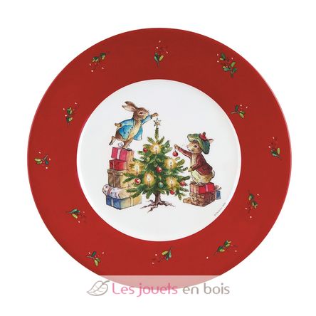 Plato Peter Rabbit Navidad con Jeannot 20 cm PJ-BP925N Petit Jour 1