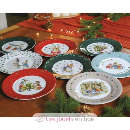 Plato Peter Rabbit Navidad 20 cm PJ-BP927N Petit Jour 3