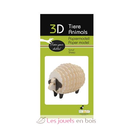 Modelo 3D de papel Oveja FRI-11679 Fridolin 2