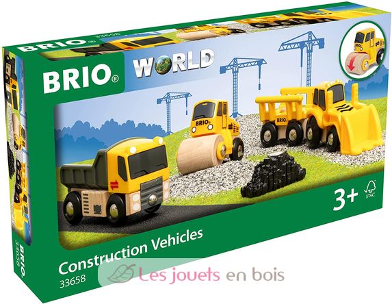 Juego de 3 máquinas de construcción BR-33658 Brio 3