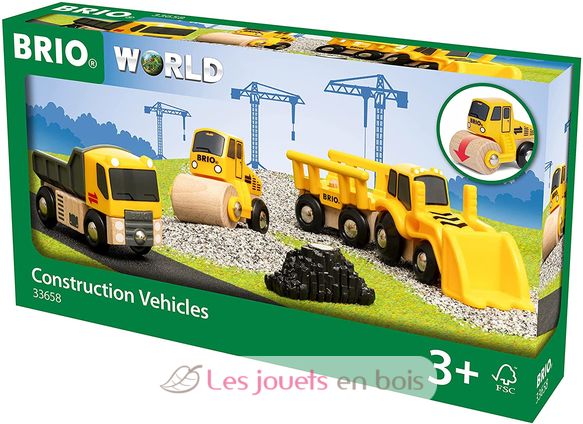 Juego de 3 máquinas de construcción BR-33658 Brio 9