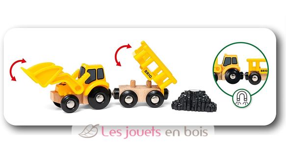 Juego de 3 máquinas de construcción BR-33658 Brio 7