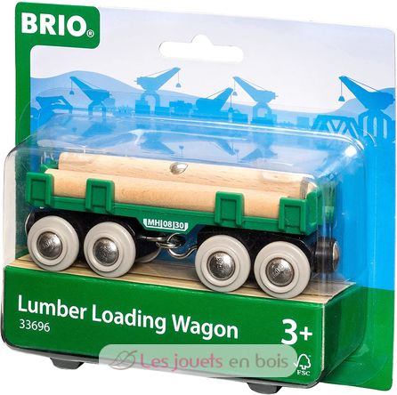 Vagón transportador de madera BR33696-3138 Brio 2