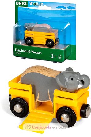 Vagón de transporte de elefantes BR-33969 Brio 1