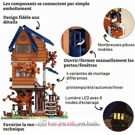 La casa del árbol de las 4 estaciones 1155 piezas C66004W CaDA 4