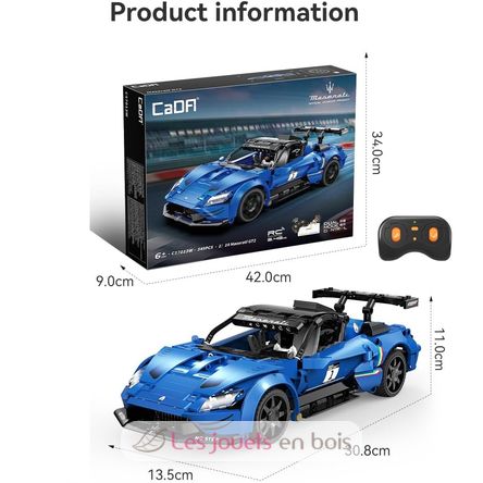Coche deportivo Maserati GT2 549 piezas C57013W CaDA 2
