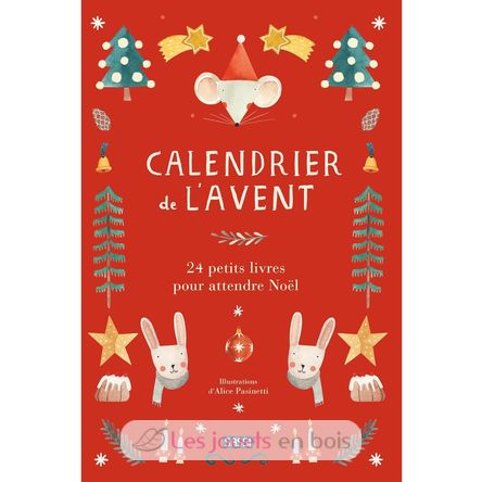 Calendario de Adviento 24 pequeños libros rojo SJ-5742 Sassi Junior 1