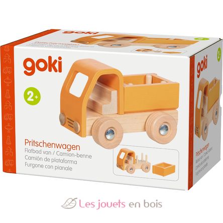 Camión de plataforma naranja GK55836 Goki 4