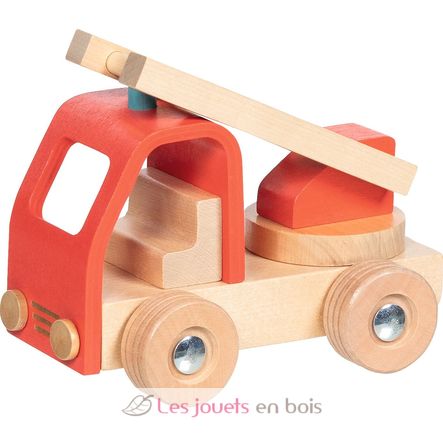 Camión de bomberos de escalera rojo GK55839 Goki 1