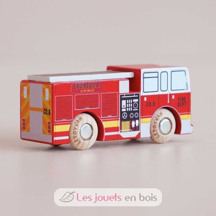 Camión de bomberos Quinn No 44 TV-GT270 Le Toy Van 5