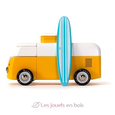VW Beach Bus amarillo C-BVA235 Candylab Toys 1