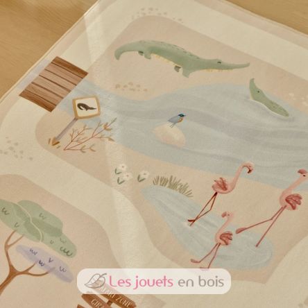 Alfombra de juegos Safari Friends LD7483 Little Dutch 8