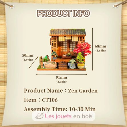 Mini Book Nook Jardín zen CT106 Cartartem 7