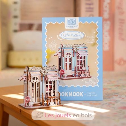 Mini Book Nook Café Macarrón CT107 Cartartem 3