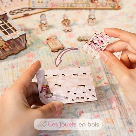 Mini Book Nook Café Macarrón CT107 Cartartem 4