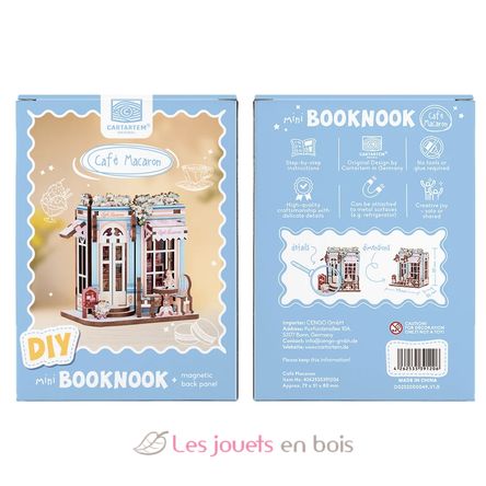 Mini Book Nook Café Macarrón CT107 Cartartem 8