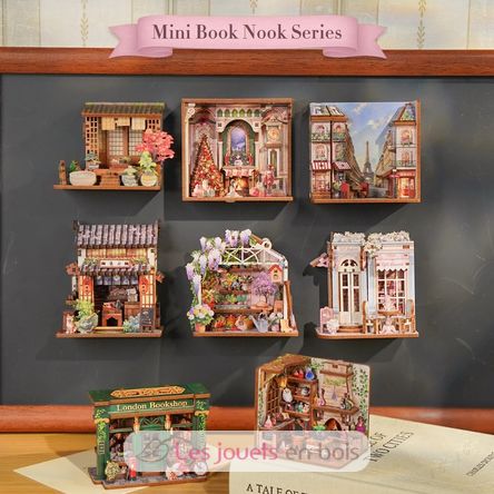 Mini Book Nook Café Macarrón CT107 Cartartem 9