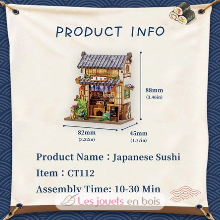 Mini Book Nook Sushi japonés CT112 Cartartem 7