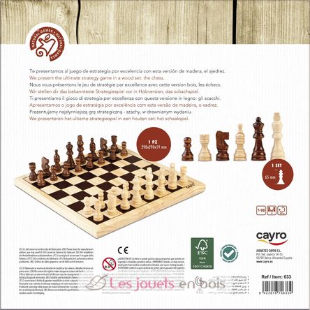 Juego de ajedrez CA633 Cayro 3