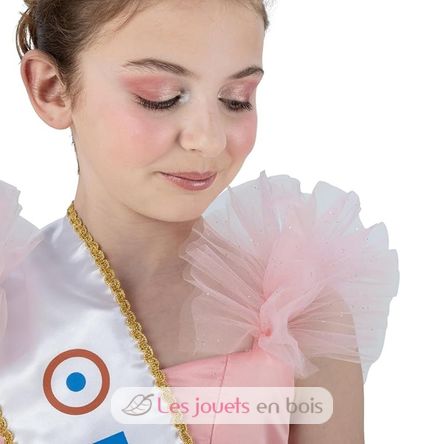 Vestido rosa de Miss Francia 140 cm CHAKS-C4721140 Chaks 3