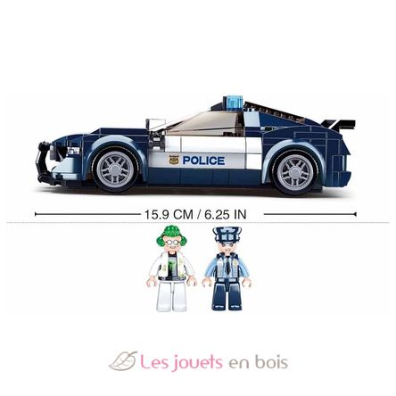 Coche de policía 284 piezas SL-M38-B1063 Sluban 2