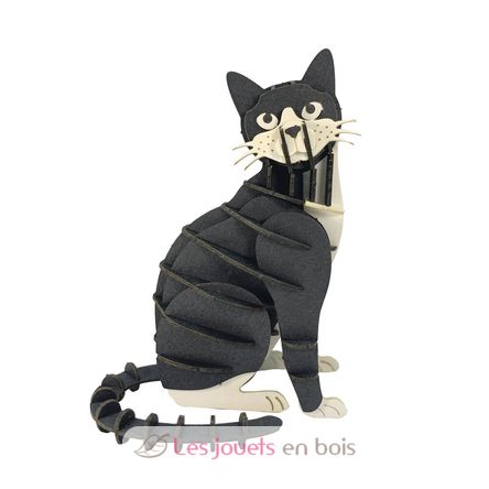 Modelo 3D de papel Gato blanco y negro FRI-11759 Fridolin 1