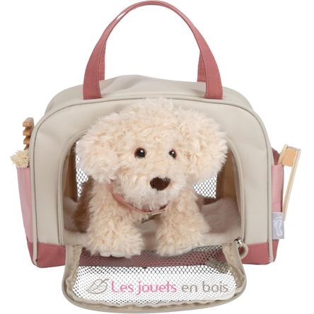Perro con bolsa y set de cuidados rosa LE12838 Small Foot company 3